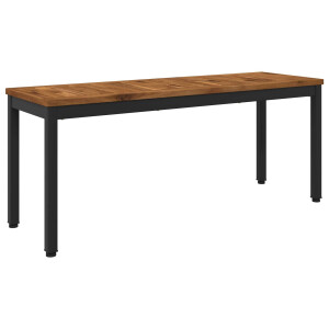 vidaXL Tuinbank 108,5 x 35 x 45 cm Massief Acaciahout Naturel en Zwart