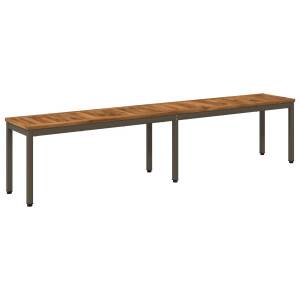 vidaXL Tuinbank 201 x 35 x 45 cm Massief Acaciahout Rechthoekig