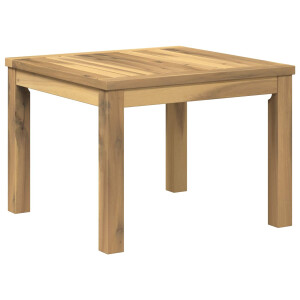 vidaXL Salontafel Wit 50 x 48,5 x 36 cm Massief Acaciahout