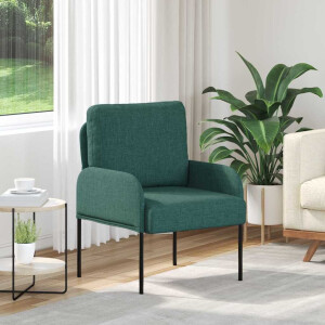vidaXL Banken met kussen 55cm Donkergroen Multiplex