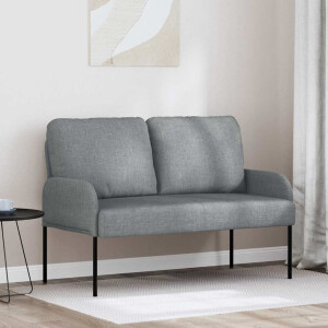 vidaXL Banken met kussen 110cm Lichtgrijs Multiplex