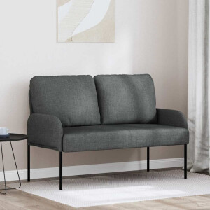 vidaXL Banken met kussen 110cm Donkergrijs Multiplex