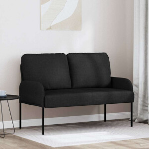 vidaXL Banken met kussen 110cm Zwart Multiplex