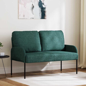 vidaXL Banken met kussen 110cm Donkergroen Multiplex