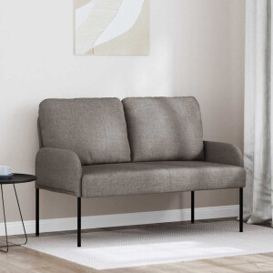 vidaXL Banken met kussen 110cm Taupe Multiplex