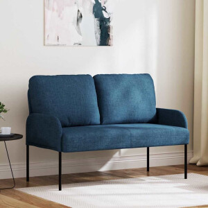 vidaXL Banken met kussen 110cm Blauw Multiplex