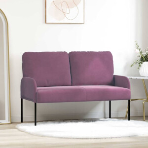 vidaXL Banken met kussen 110cm Paars Multiplex