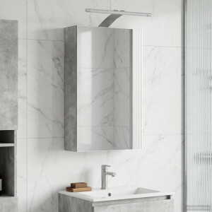 vidaXL Badkamer spiegelkast Beton Grijs 30 x 10,5 x 50 cm Bewerkt hout