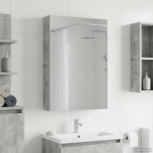 vidaXL Badkamer spiegelkast met plank Beton Grijs 40 x 10,5 x 60,5 cm