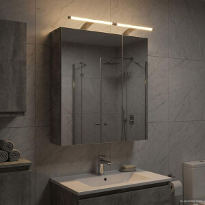 vidaXL Badkamer spiegelkast Beton Grijs 60 x 14,5 x 70 cm Bewerkt hout