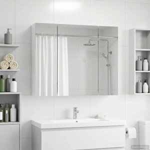 vidaXL Badkamer spiegelkast voor Wit 60 x 14,5 x 50 cm Bewerkt hout