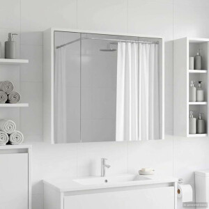 vidaXL Badkamer spiegelkast voor Wit 73,5 x 16 x 62,5 cm Bewerkt hout