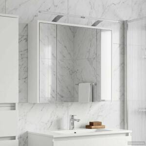 vidaXL Badkamer spiegelkast voor Wit 73,5 x 16 x 62,5 cm Bewerkt hout