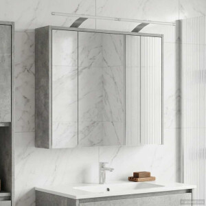 vidaXL Badkamer spiegelkast Beton Grijs 73,5 x 16 x 62,5 cm