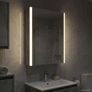 vidaXL Badkamer spiegelkast Beton Grijs 33 x 11,5 x 50 cm Bewerkt hout