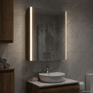 vidaXL Badkamer spiegelkast Oudhout 43 x 11,5 x 60,5 cm Bewerkt hout