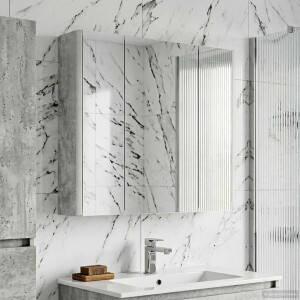 vidaXL Badkamer spiegelkast Beton Grijs 63,5 x 15,5 x 60,5 cm