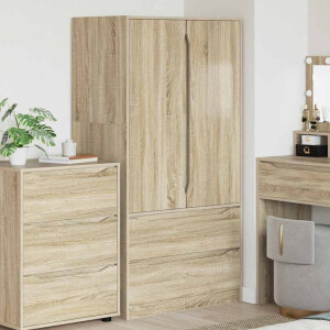 vidaXL Kledingkast Sonoma Eiken 79,5 x 49 x 156 cm Geconstrueerd hout