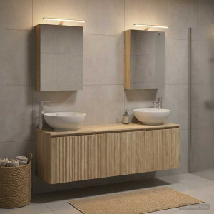 vidaXL Badkamerkastenset 5 st Sonoma Eiken Bewerkt hout