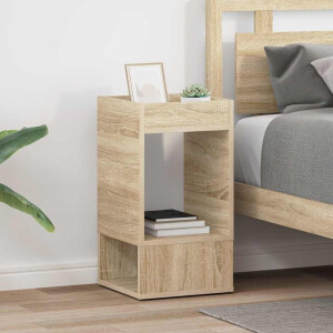 vidaXL Bijzettafel 2 pcs Sonoma Eiken 30 x 30 x 56 cm Bewerkt hout