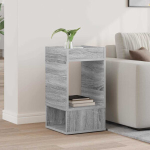 vidaXL Bijzettafel Grijs Sonoma 30 x 30 x 56 cm Bewerkt hout