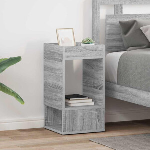 vidaXL Bijzettafel 2 pcs Grijs Sonoma 30 x 30 x 56 cm Bewerkt hout
