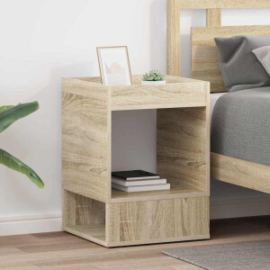 vidaXL Bijzettafel 2 pcs Sonoma Eiken 40 x 40 x 56 cm Bewerkt hout
