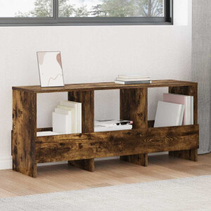 vidaXL Tijdschrift Rek Gerookt eiken 102 x 30 x 45 cm