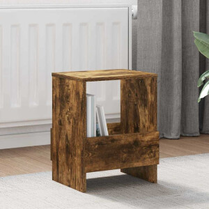 vidaXL Tijdschrift Rek Gerookt eiken 35 x 30 x 45 cm