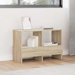 vidaXL Tijdschrift Rek Sonoma Eiken 68,5 x 30 x 45 cm