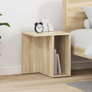 vidaXL Bijzettafel Sonoma Eiken 37 x 32 x 40 cm Bewerkt hout