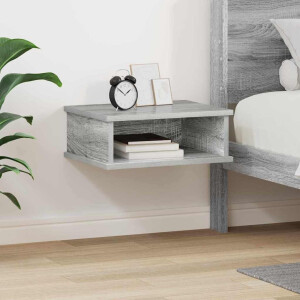 vidaXL Nachtkastje Grijs Sonoma 40 x 31 x 15 cm Bewerkt hout