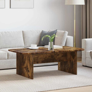 vidaXL Salontafel Gerookt eiken 93 x 53 x 33 cm Bewerkt hout