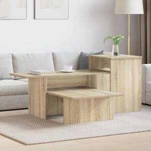 vidaXL Wandtafel Sonoma Eiken 91,5 x 35 x 38,5 cm Bewerkt hout