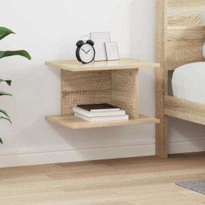 vidaXL Nachtkastje Sonoma Eiken 40 x 30 x 25 cm Bewerkt hout