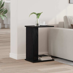 vidaXL Bijzettafel Zwart Eiken 35 x 25 x 50 cm Bewerkt hout