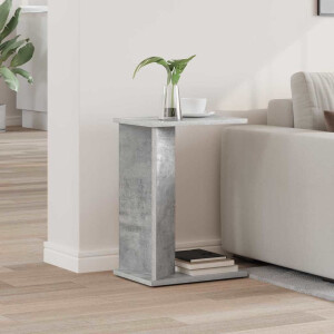 vidaXL Bijzettafel Beton Grijs 35 x 25 x 50 cm Bewerkt hout
