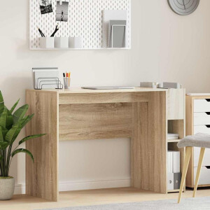 vidaXL Bureau Sonoma Eiken 109 x 50 x 78 cm Bewerkt hout