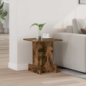 vidaXL Bijzettafel Gerookt eiken 35,5 x 35 x 40 cm Bewerkt hout