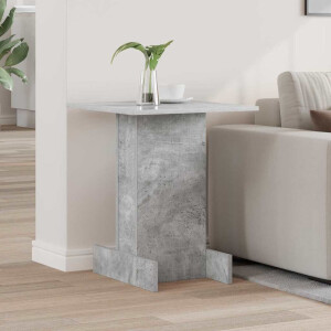 vidaXL Bijzettafel Beton Grijs 44,5 x 45 x 55 cm Bewerkt hout