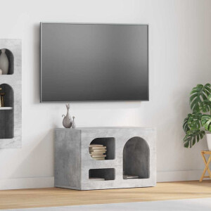 vidaXL TV-kast ELST 60 x 35 x 40 cm Beton Grijs Bewerkt hout