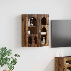 vidaXL Hangkast met plank ELST Oudhout 59 x 20 x 71.5 cm Bewerkt hout