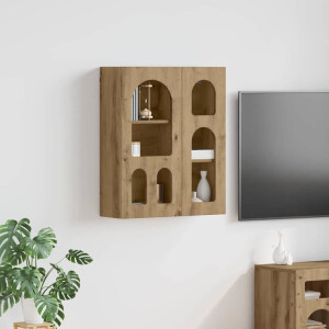 vidaXL Hangkast ELST Artisan Eiken 59 x 20 x 71.5 cm Bewerkt hout