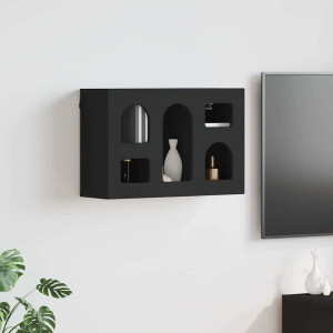 vidaXL Hangkast met plank Zwart 60 x 20 x 40 cm Bewerkt hout