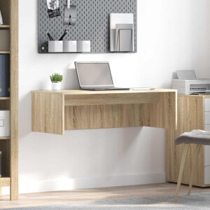 vidaXL Wandbureau Sonoma Eiken 100 x 45 x 30 cm Bewerkt hout