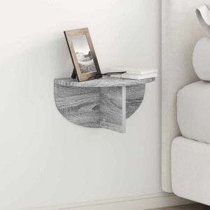 vidaXL Wandplank Grijs Sonoma 38 x 19 x 19 cm Bewerkt hout