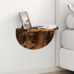 vidaXL Wandplank Gerookt eiken 48 x 24 x 24 cm Bewerkt hout