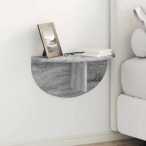 vidaXL Wandplank Grijs Sonoma 48 x 24 x 24 cm Bewerkt hout