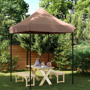 vidaXL Partytent Bruin 200 x 200 x 306 cm Oxford Stof