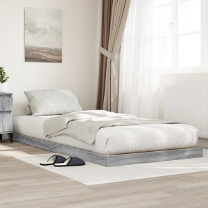 vidaXL Vloer bedframe Sonoma 75 x 190 cm Bewerkt hout